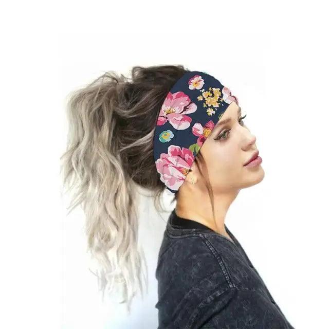 Unique Design Women's Summer Hair Bands Print Headband Stylish Cross Turban Bandanas Hair Accessories Headwrap Headwear Gift