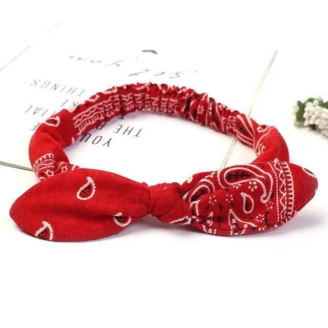 Unique Style Women's Soft Solid Print Headbands Vintage Cross Knot Elastic Hairbands Bandanas Girls Hair Bands Hair Accessories