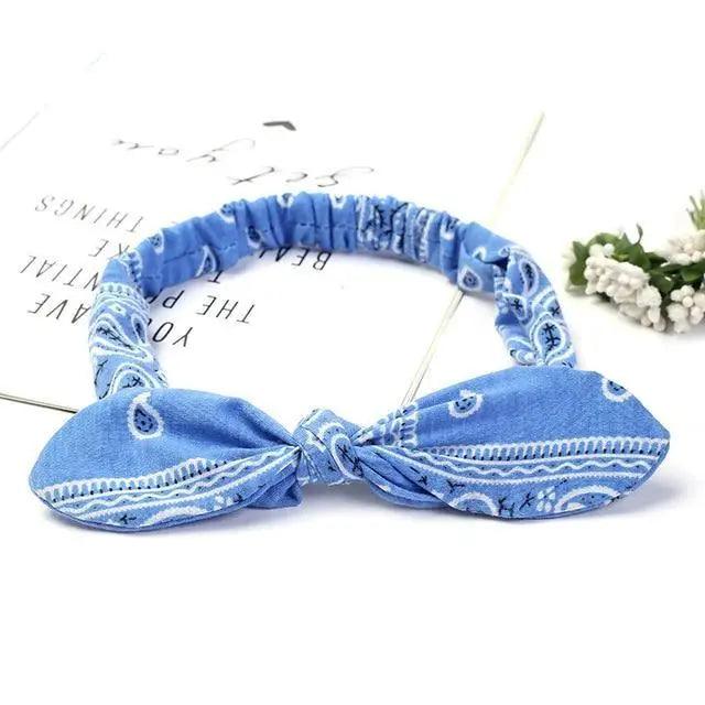 Unique Style Women's Soft Solid Print Headbands Vintage Cross Knot Elastic Hairbands Bandanas Girls Hair Bands Hair Accessories
