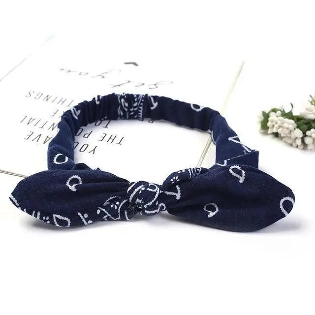 Unique Style Women's Soft Solid Print Headbands Vintage Cross Knot Elastic Hairbands Bandanas Girls Hair Bands Hair Accessories