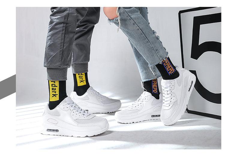 Unisex Air Cushion Sneaker Bunt Casual Fashion Joggingschuhe Outdoor Sportsneaker Schnürschuhe Unisex Walk Damen Air Athletic Laufschuhe
