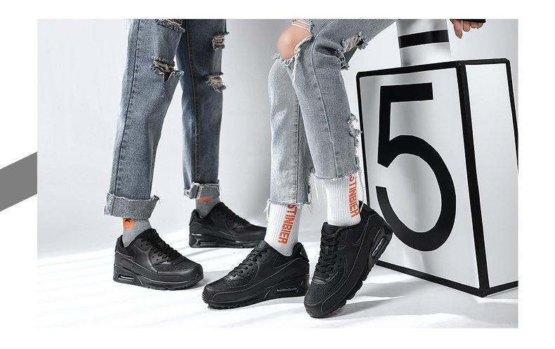 Unisex Air Cushion Sneaker Bunt Casual Fashion Joggingschuhe Outdoor Sportsneaker Schnürschuhe Unisex Walk Damen Air Athletic Laufschuhe