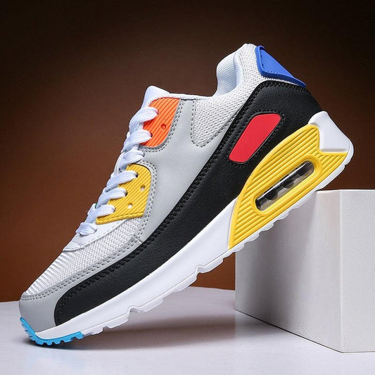 Unisex Air Cushion Sneaker Bunt Casual Fashion Joggingschuhe Outdoor Sportsneaker Schnürschuhe Unisex Walk Damen Air Athletic Laufschuhe