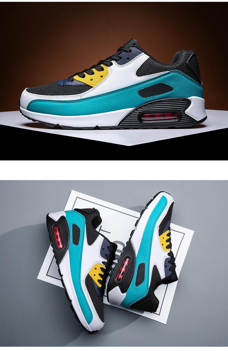 Unisex Air Cushion Sneaker Bunt Casual Fashion Joggingschuhe Outdoor Sportsneaker Schnürschuhe Unisex Walk Damen Air Athletic Laufschuhe