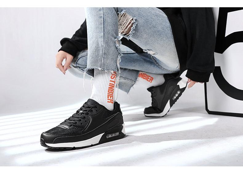 Unisex Air Cushion Sneaker Bunt Casual Fashion Joggingschuhe Outdoor Sportsneaker Schnürschuhe Unisex Walk Damen Air Athletic Laufschuhe