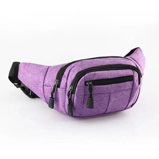 Unisex Classic Design Sports Fanny Pack Stylish Waist Bag Large Capacity Outdoor Travel Waist Bag