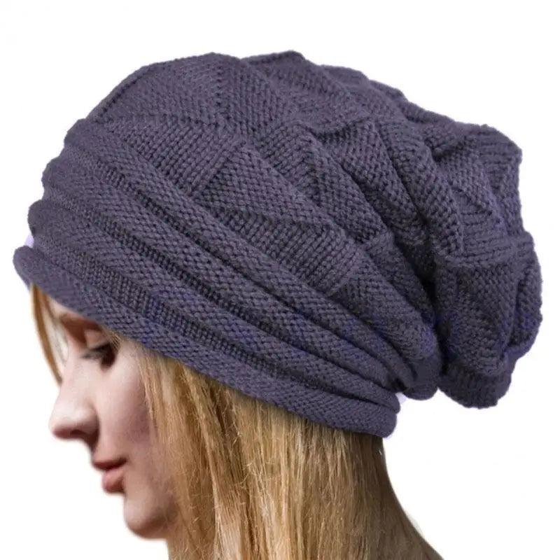 Unisex  Cute Oversized Winter Baggy Cool Caps Autumn Beanies For Men Women Classy Warm Cap For Cold Weather