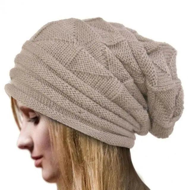 Unisex  Cute Oversized Winter Baggy Cool Caps Autumn Beanies For Men Women Classy Warm Cap For Cold Weather