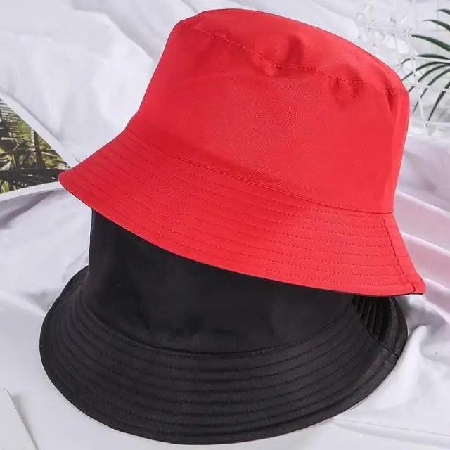 Unisex Double-faced Bucket Hat Colorful Sunscreen Women One Size Hat Outdoor Activities Modern Men Hats