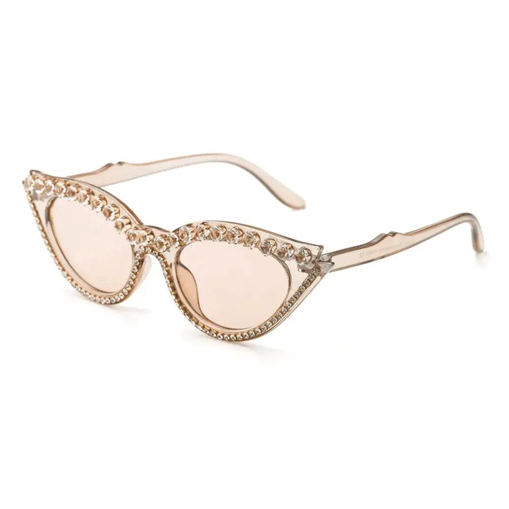 Unisex Elegant Diamond Shape Rimless Sunglasses Vintage Sun Glasses Cute Designs Excellent Gift For Summer