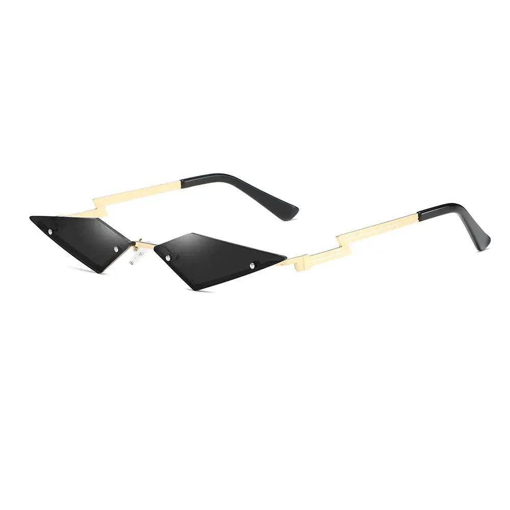 Unisex Elegant Diamond Shape Rimless Sunglasses Vintage Sun Glasses Cute Designs Excellent Gift For Summer
