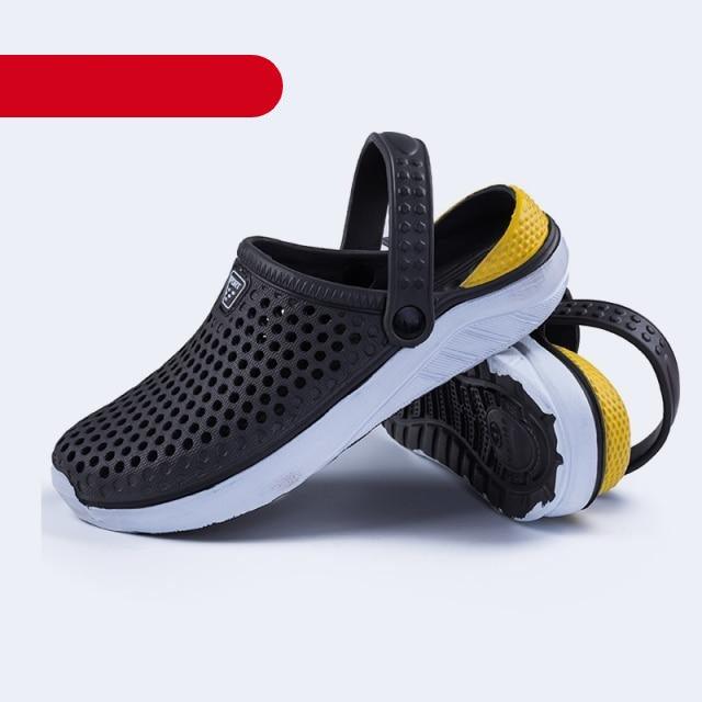Unisex Fashion Beach Sandals Thick Sole Slipper Waterproof Anti-Slip Sandals Flip Flops Summer Breathable Mesh Sandals Beach Footwear Anti-Slip Slippers Quick Drying Sandals