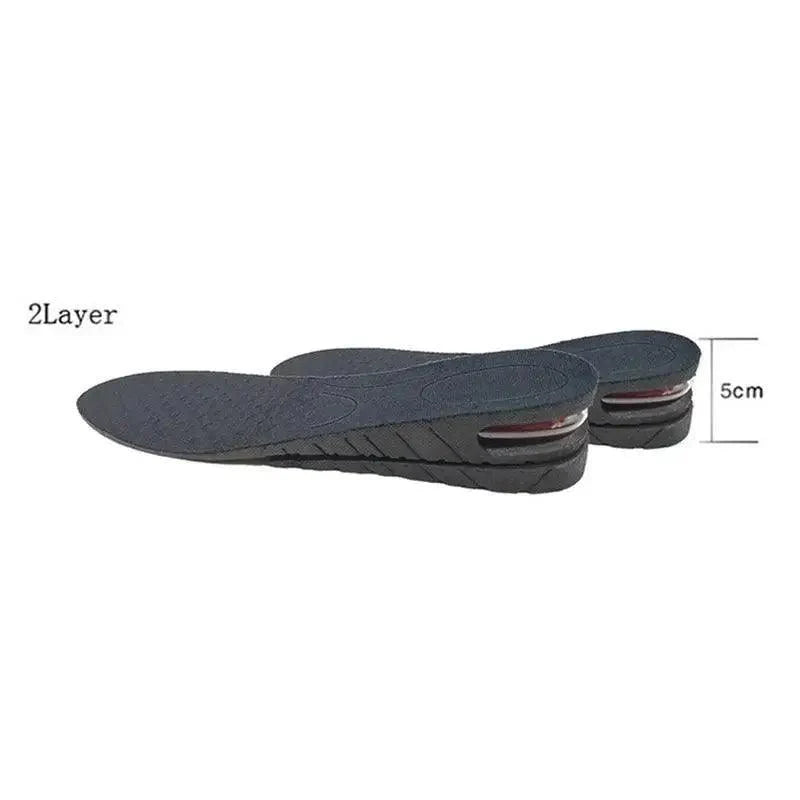 Unisex Height Increase Air Cushion 3-9cm Height Adjustable Cut Shoe Heel Insert Makes You Taller Foot Shoes Support