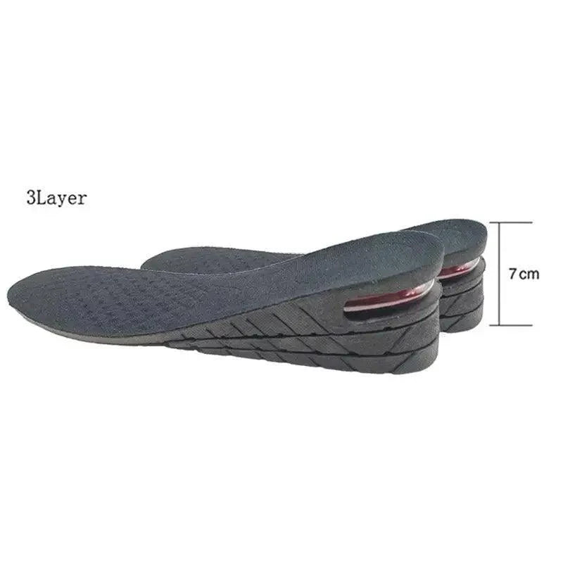 Unisex Height Increase Air Cushion 3-9cm Height Adjustable Cut Shoe Heel Insert Makes You Taller Foot Shoes Support