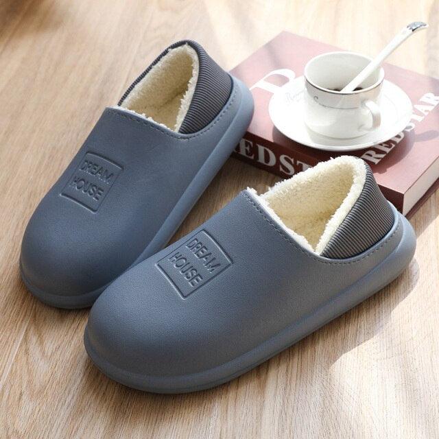 Unisex Home Shoes Winter Clogs Indoor Plush Warm Slippers Sandals For Women New Fashion Footwear Soft Slides Cozy Indoor Outdoor Knit Slipper Clog With Plush Warm Fur Lining Slippers For Women
