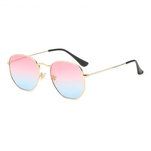 Unisex Luxury Summer Square Men Sunglasses UV400 Sun Glasses Women Metal Frame Glasses Ladies Eyewear