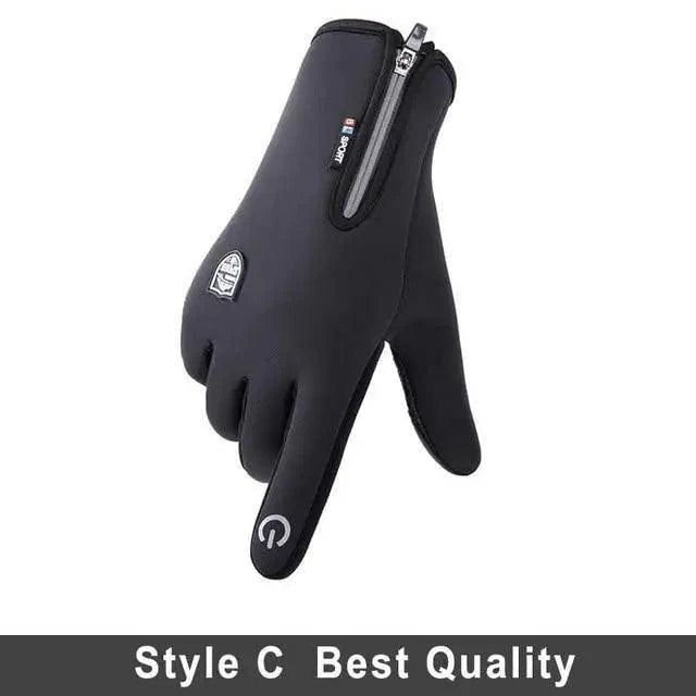 Unisex Winter Blue Touch Screen Gloves Windproof Men And Women Ski Touchscreen Texting Gloves Autumn Warm And Soft Anti Slip Gloves For Cold Weathers
