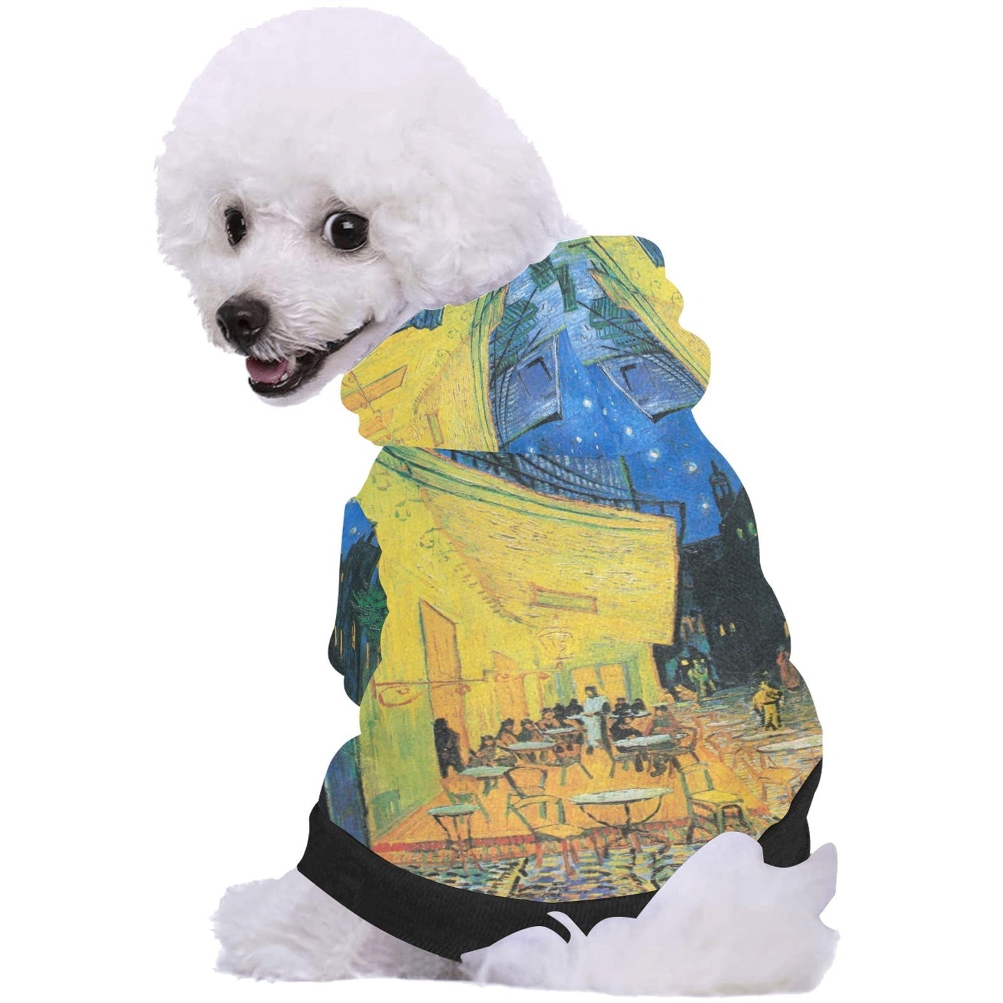 Van Gogh Cafe Terrace At Night Button Hoodie