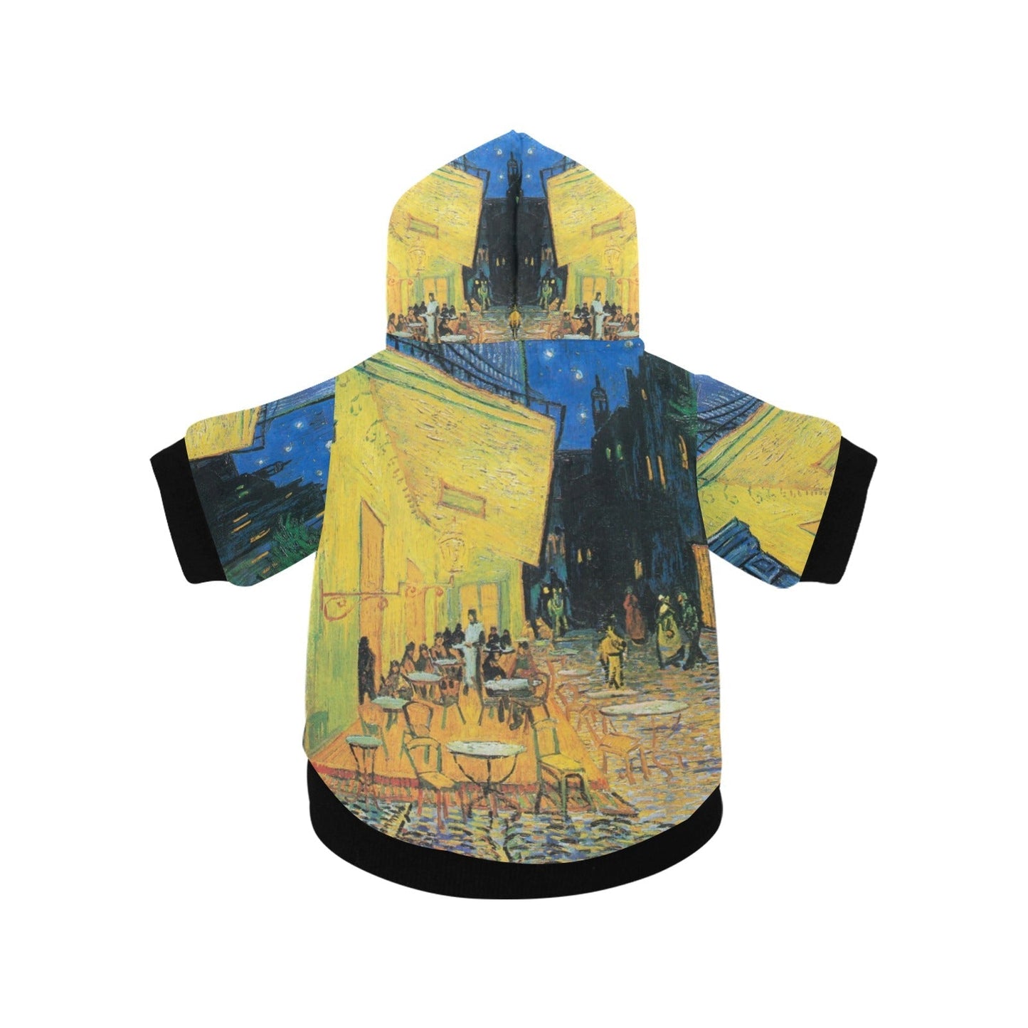 Van Gogh Cafe Terrace At Night Button Hoodie