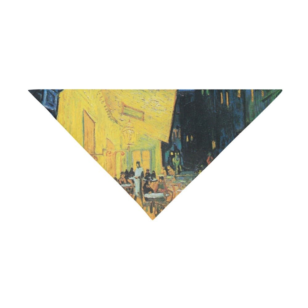 Van Gogh Cafe Terrace At Night Double-Sided Pet Bandana