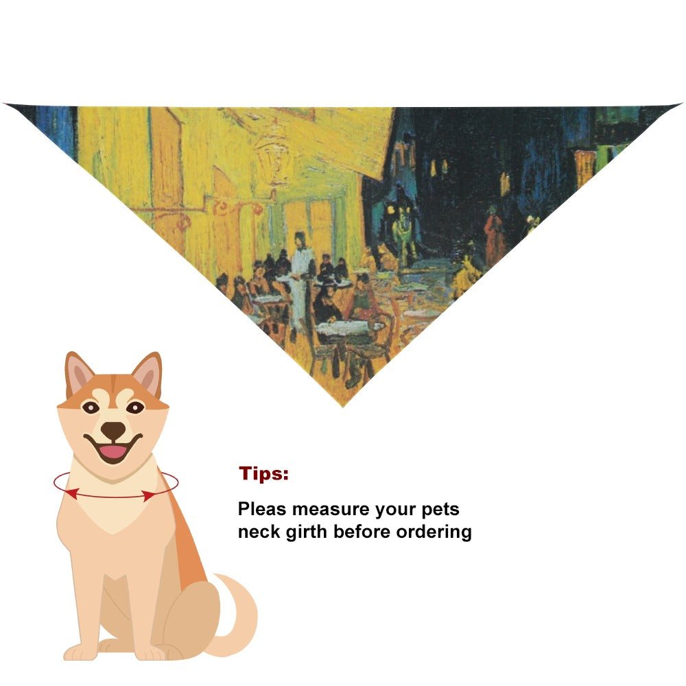 Van Gogh Cafe Terrace At Night Pet Scarf