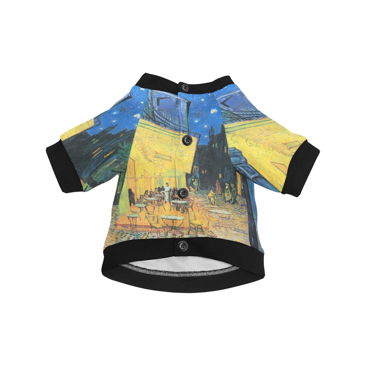 Van Gogh Cafe Terrace At Night Round Neck Shirt