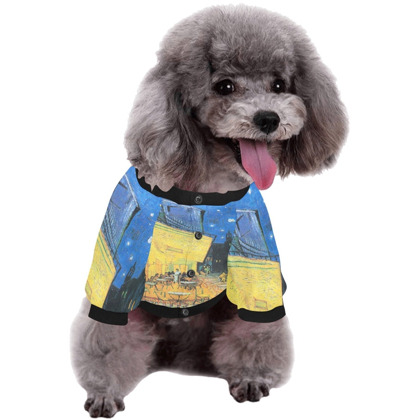 Van Gogh Cafe Terrace At Night Round Neck Shirt