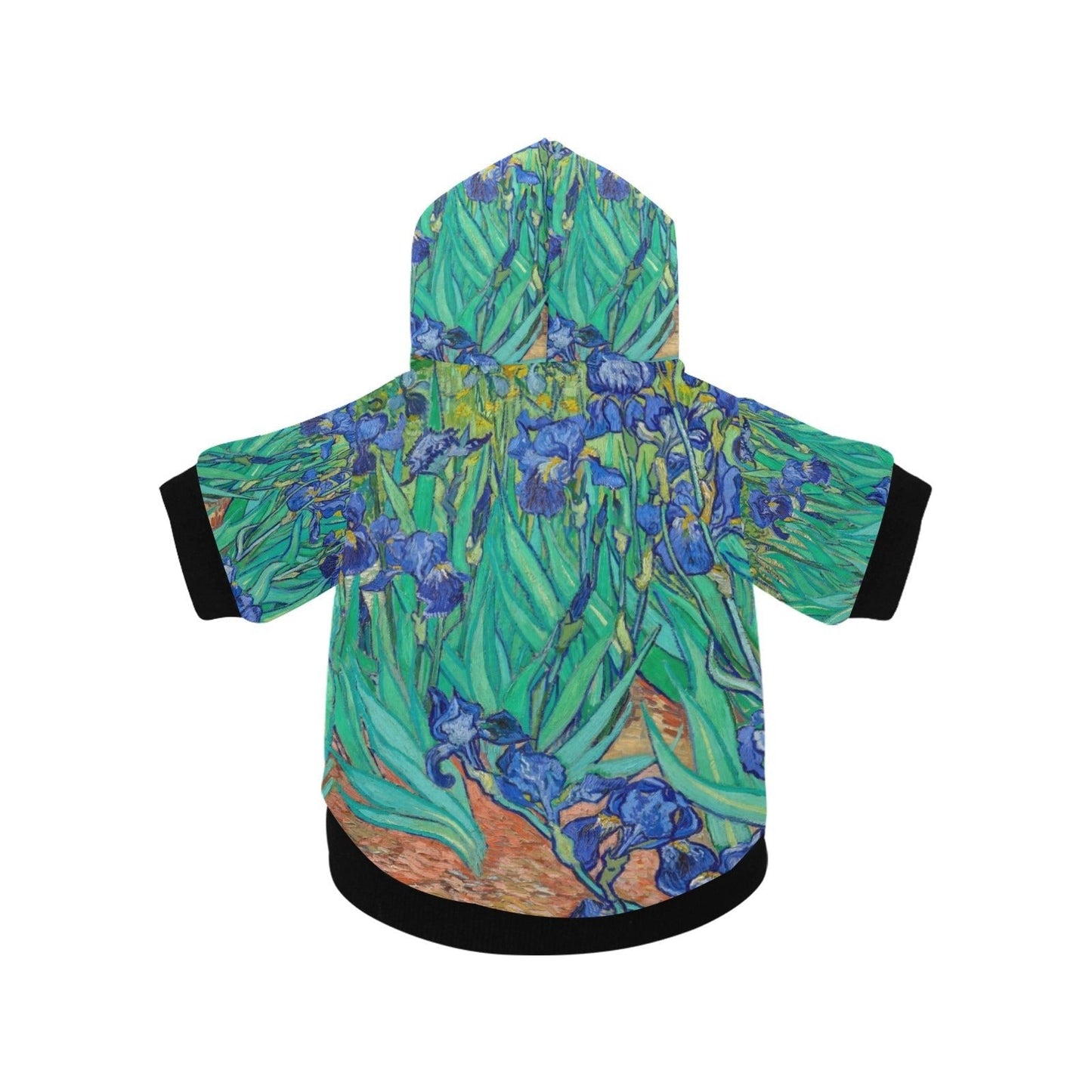 Van Gogh Irises Button Hoodie