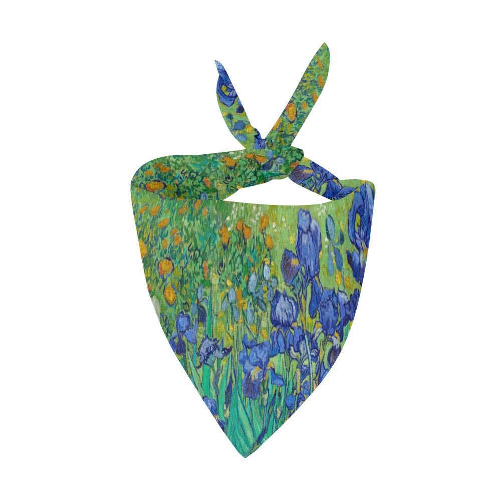 Van Gogh Irises Double-Sided Pet Bandana