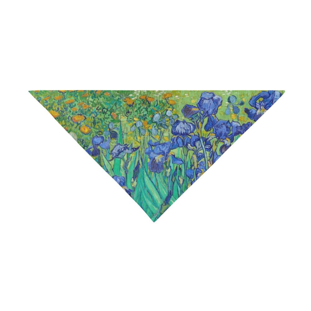 Van Gogh Irises Double-Sided Pet Bandana