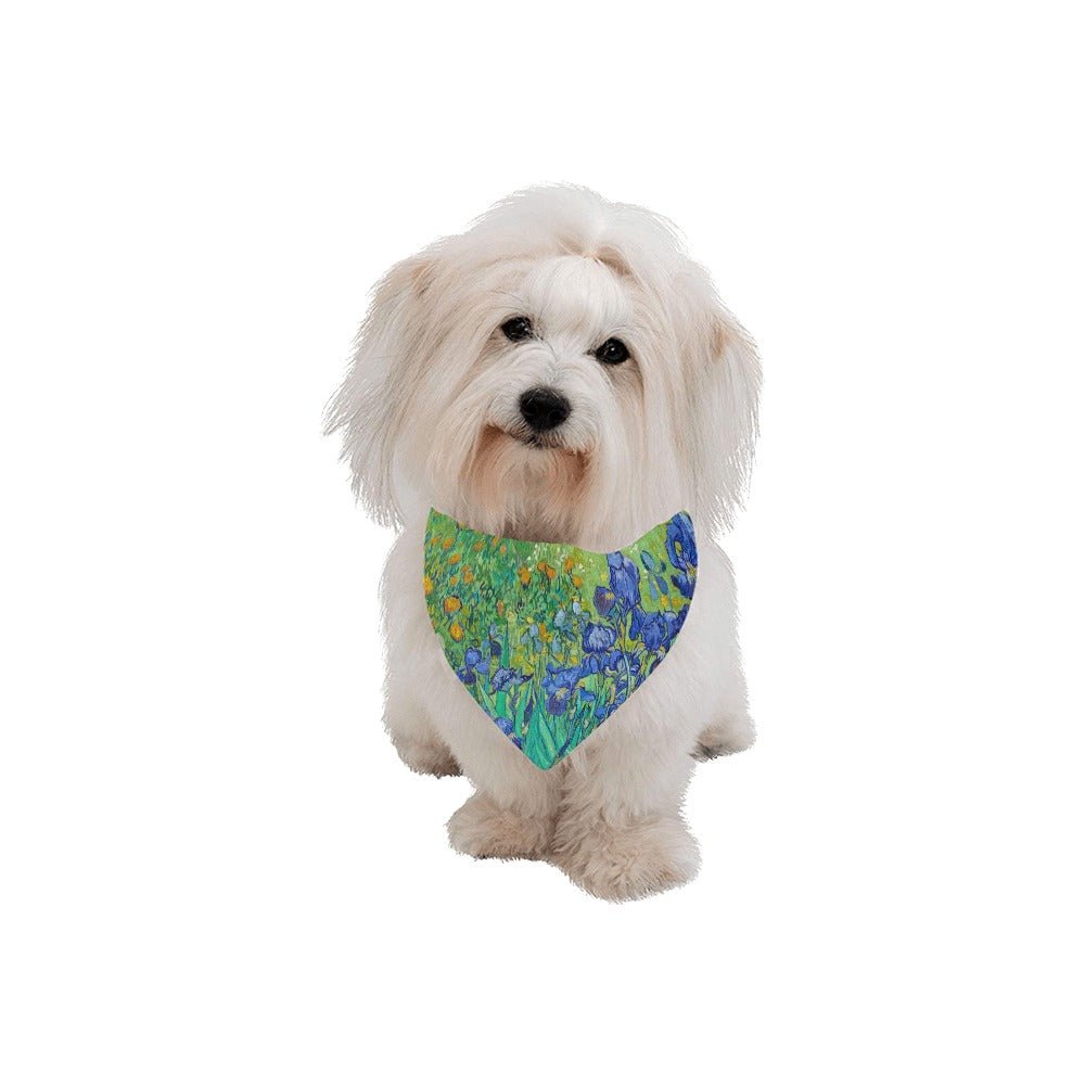 Van Gogh Irises Double-Sided Pet Bandana