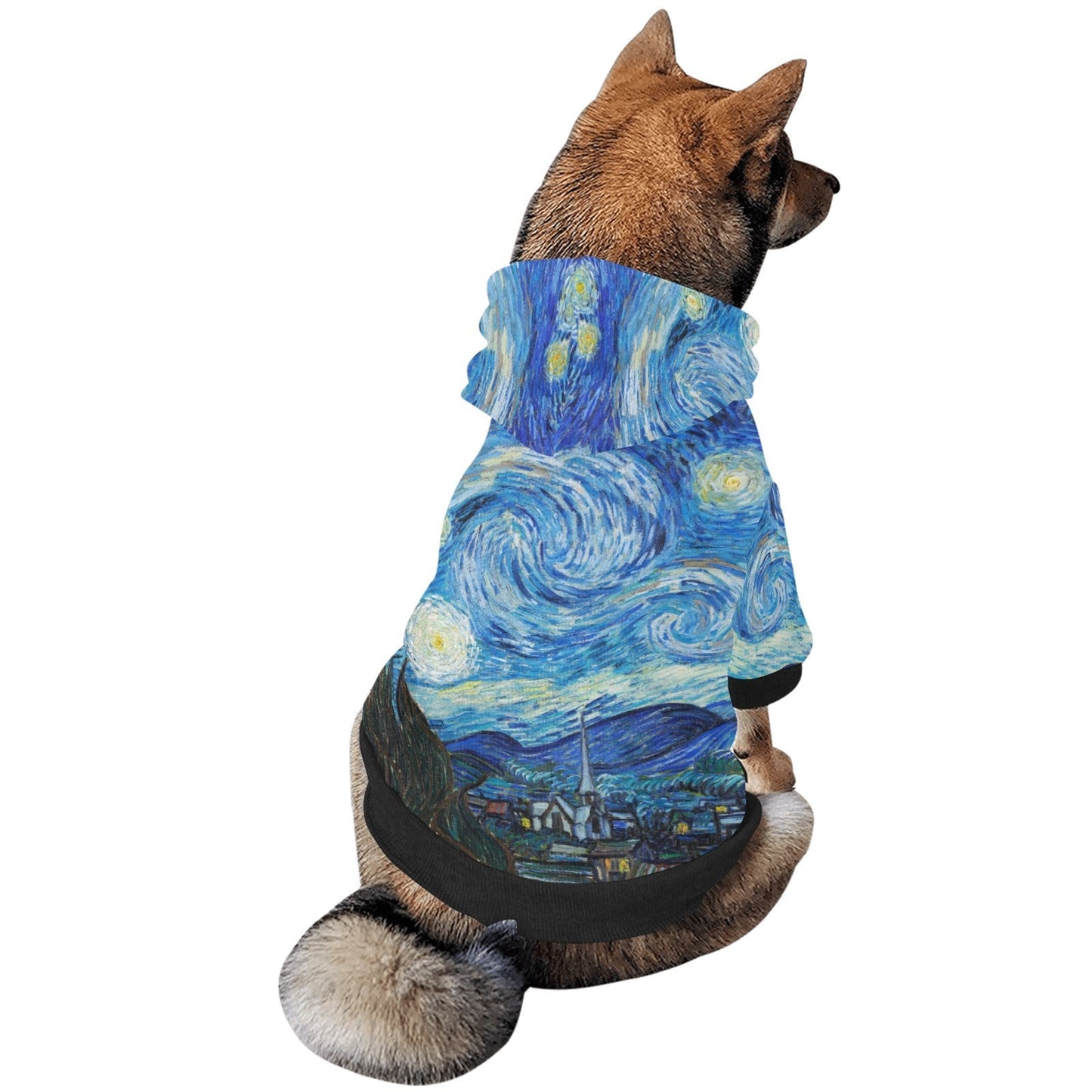 Van Gogh Starry Night Button Hoodie