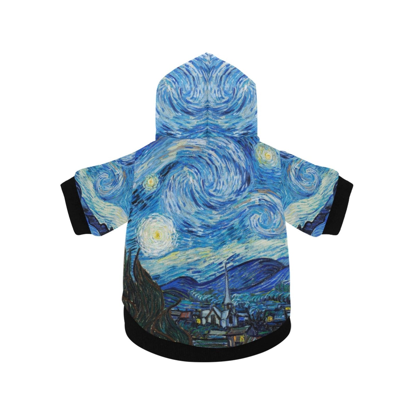 Van Gogh Starry Night Button Hoodie