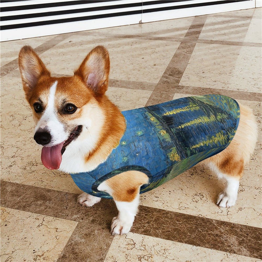 Van Gogh Starry Night Over The Rhone Pet Vest