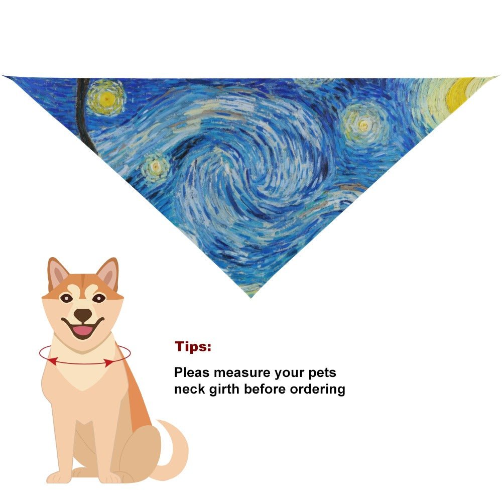Van Gogh Starry Night Pet Scarf