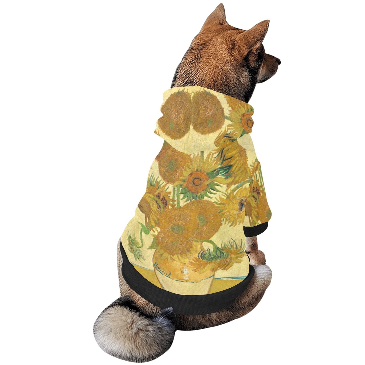 Van Gogh Sunflowers Button Hoodie