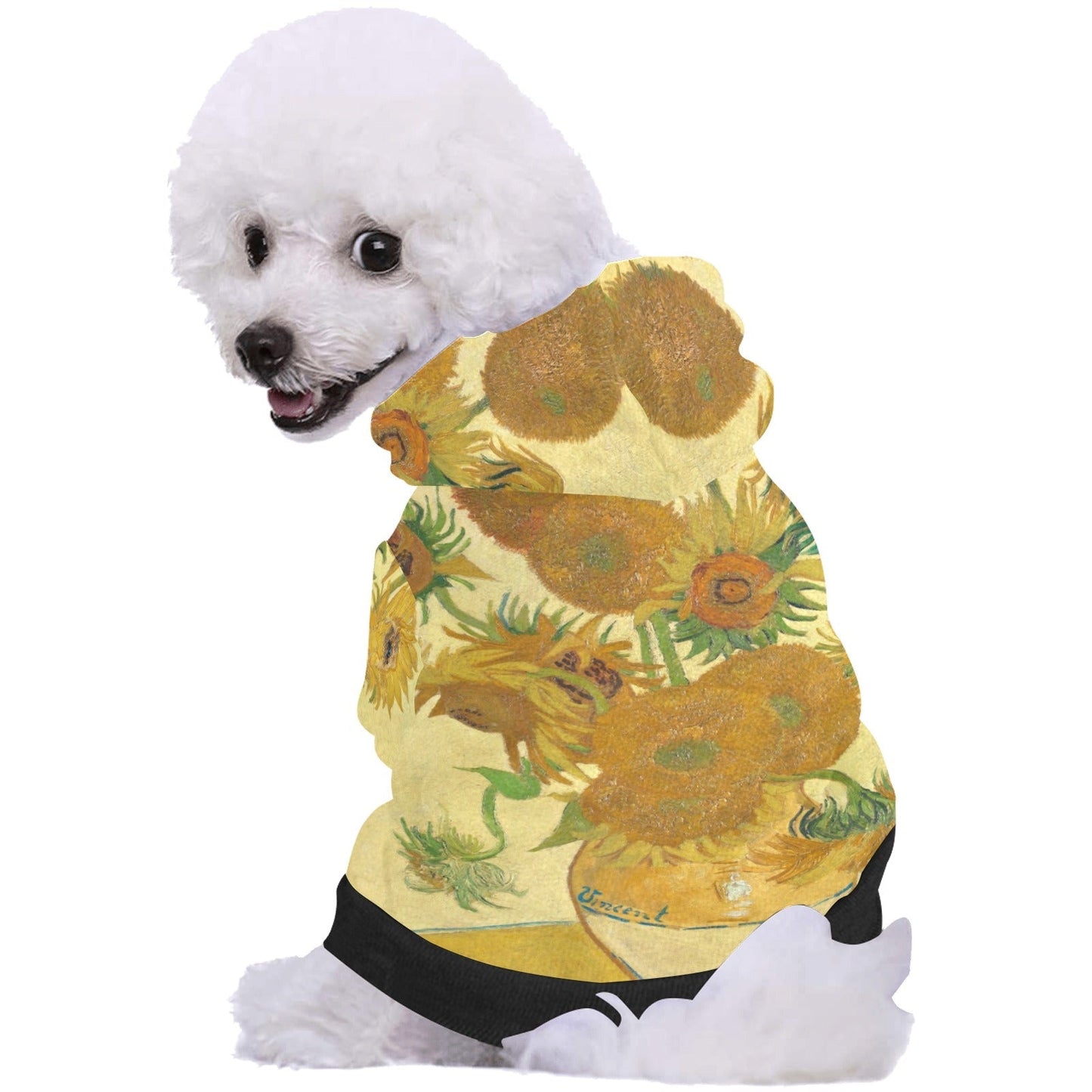 Van Gogh Sunflowers Button Hoodie