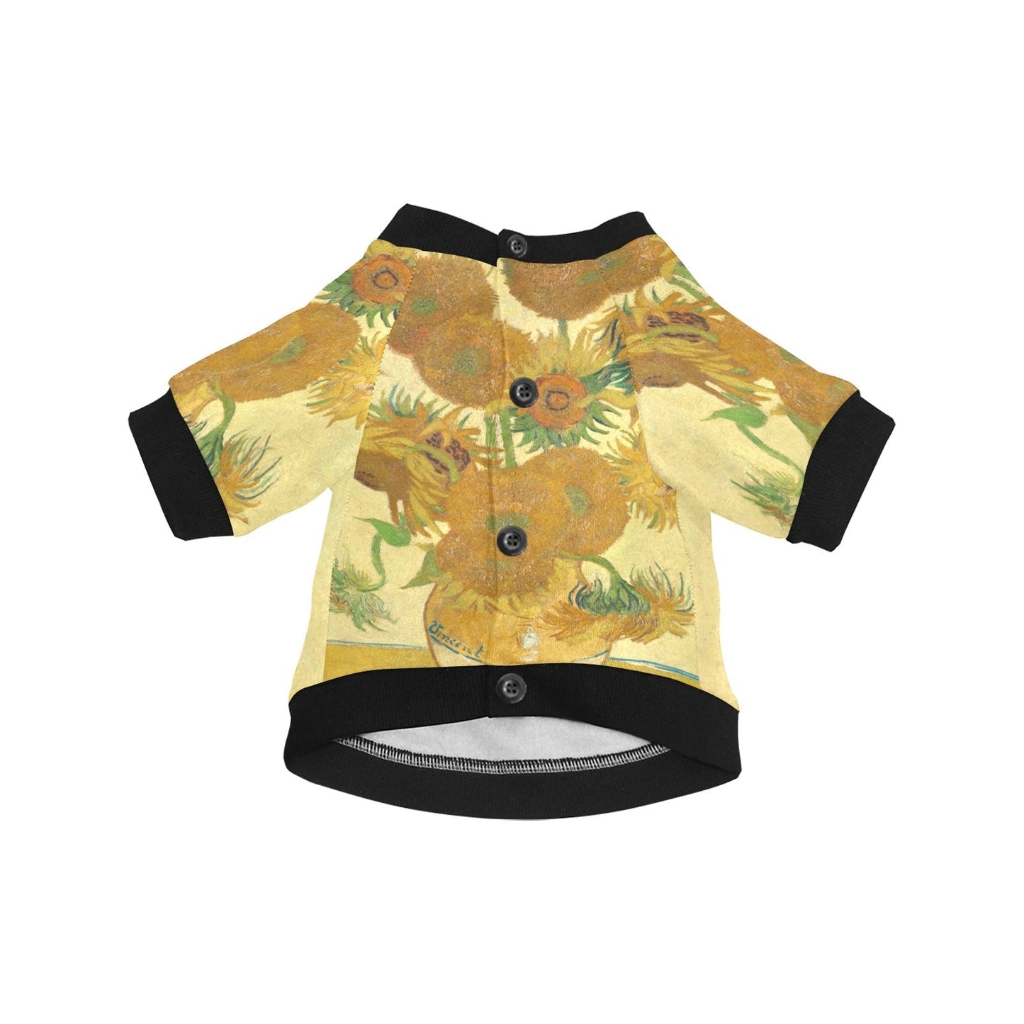 Van Gogh Sunflowers Round Neck Shirt