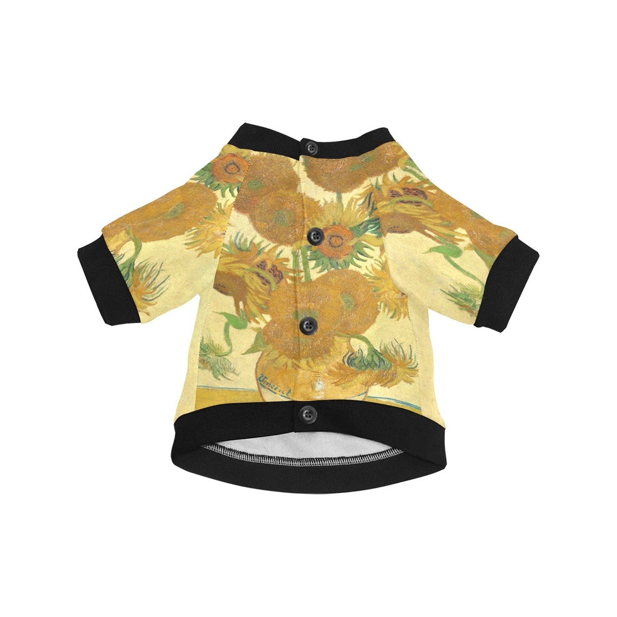 Van Gogh Sunflowers Round Neck Shirt