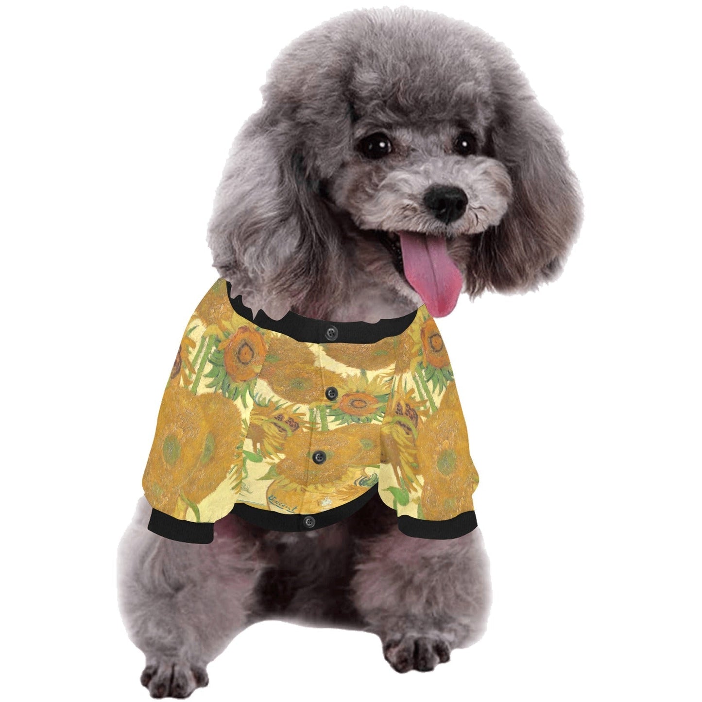 Van Gogh Sunflowers Round Neck Shirt