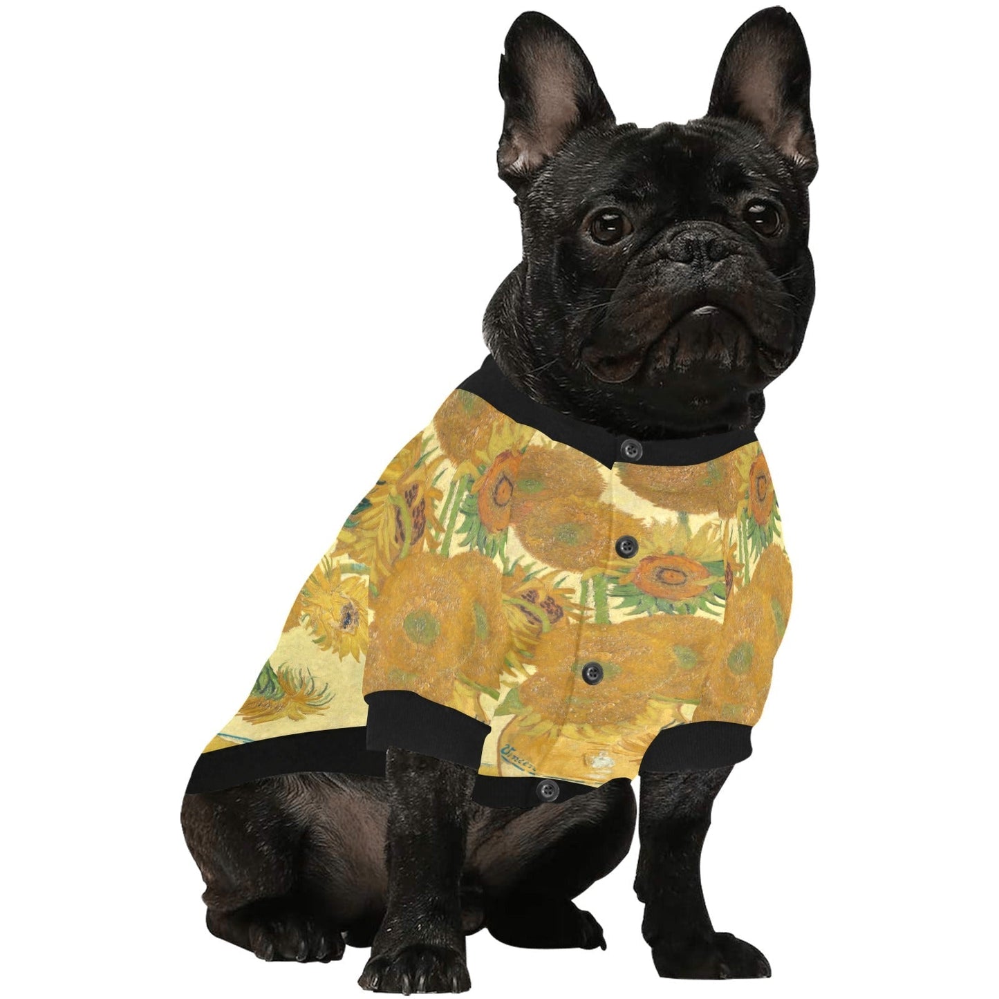 Van Gogh Sunflowers Round Neck Shirt