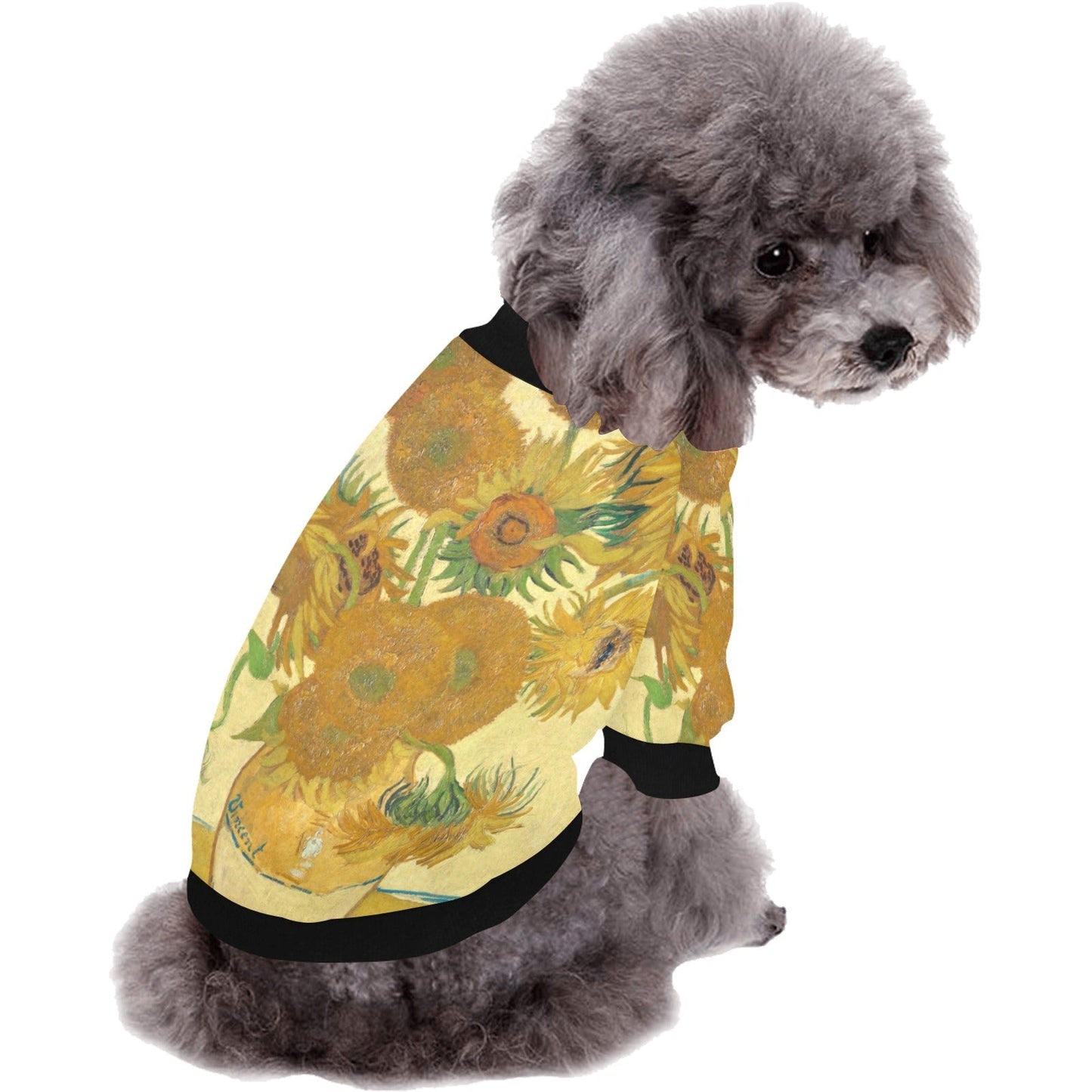 Van Gogh Sunflowers Round Neck Shirt