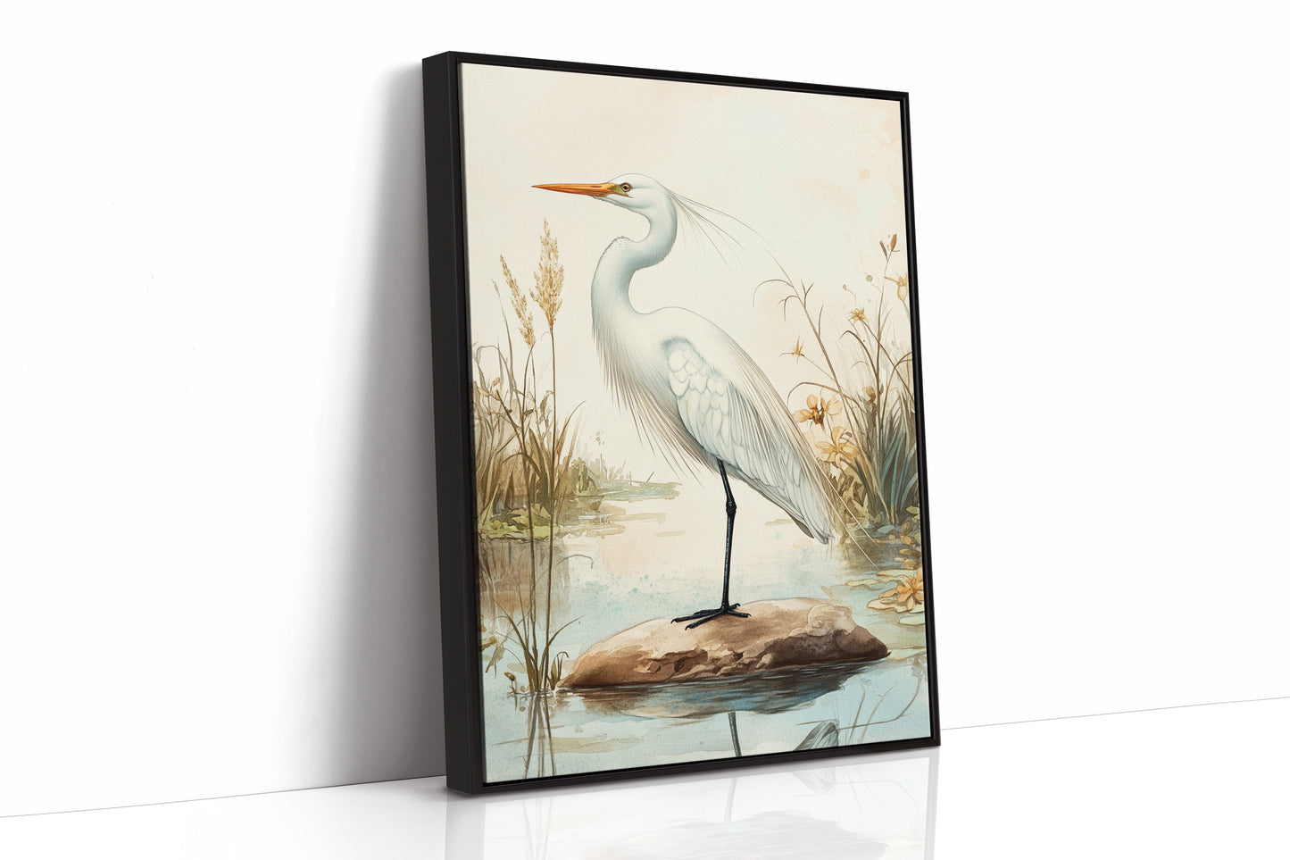 Tranquil Heron Reverie