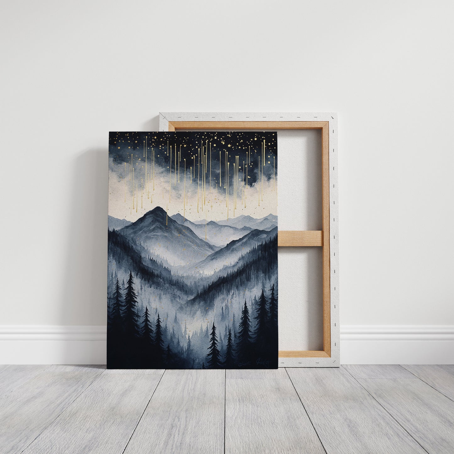 Starlit Peaks in Twilight