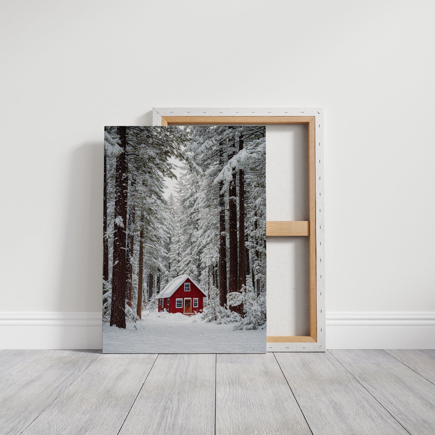 Sanctuary Beneath Snow-Covered Pines