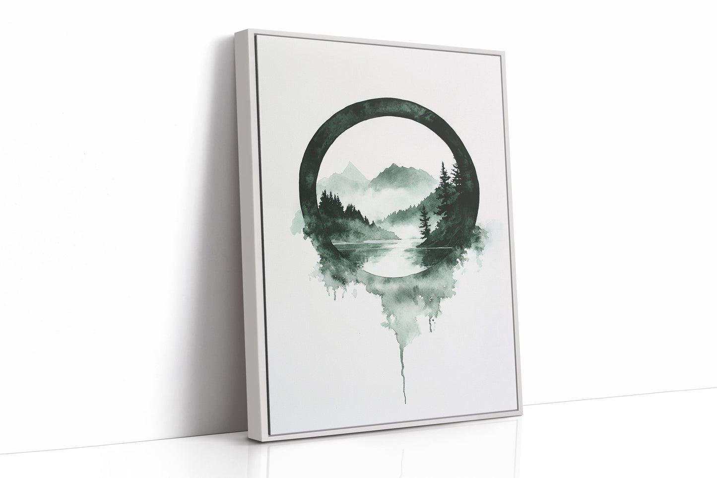 Tranquil Wilderness - Minimalist Forest Art