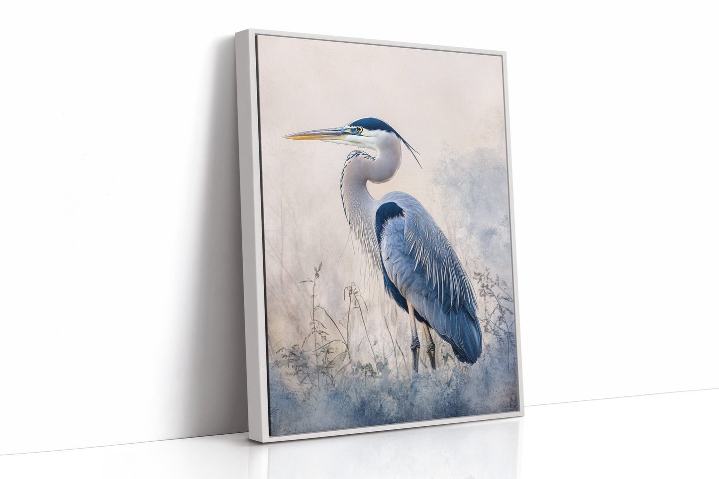 Serenity in Blue Feathers