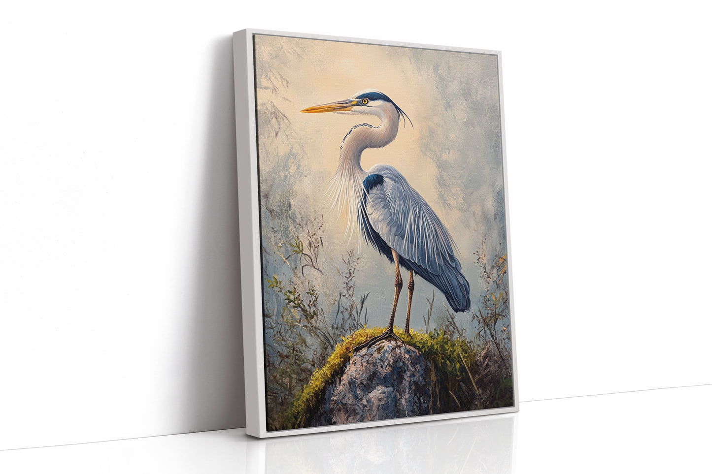 Azure Serenity Heron