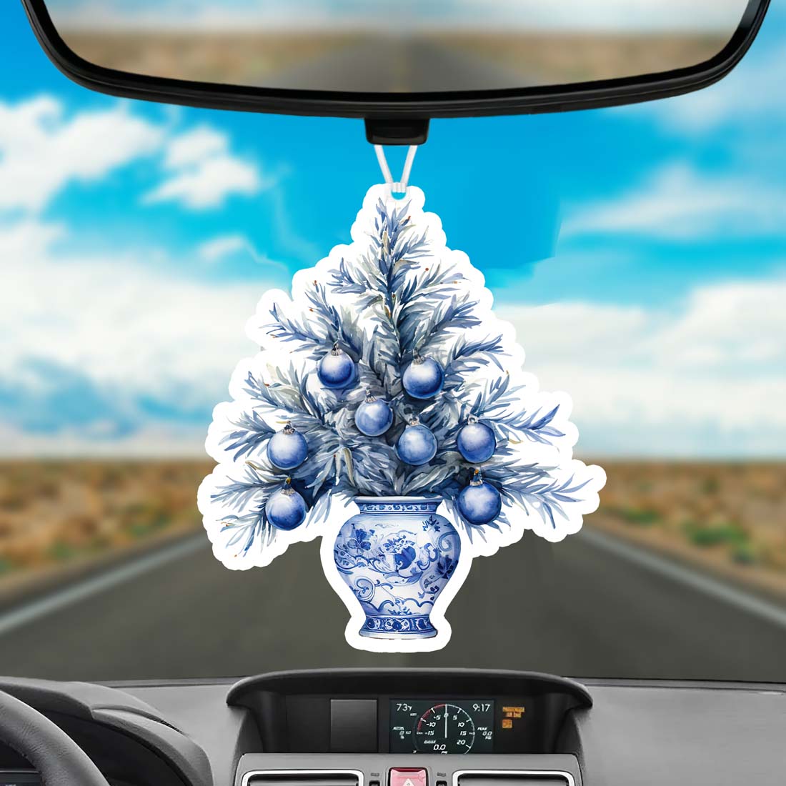 Chinoiserie Vase Lufterfrischer zum Aufhängen für Auto, Zuhause, Büro, duftend, dekorativ, Vorbestellung