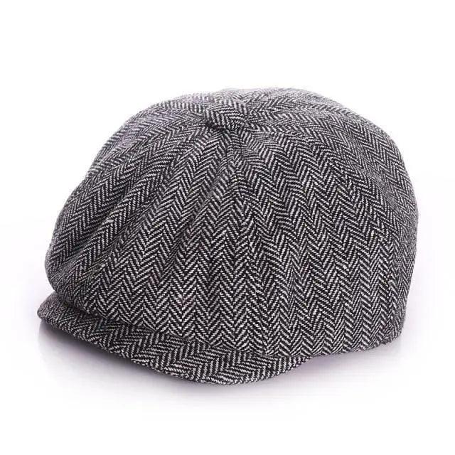 Vintage Children Winter Beret Caps Cute Octagonal Beret Soft Hat Comfortable Retro Style Caps For Children